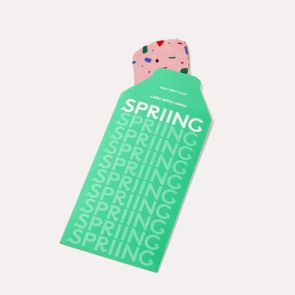 Spriing packaging pouch